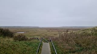 Grijs weer op Texel vanmorgen 