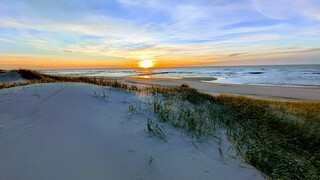 Wat ging de zon weer mooi onder.