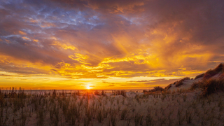 Prachtige afsluiter van de dag 12 november Ameland