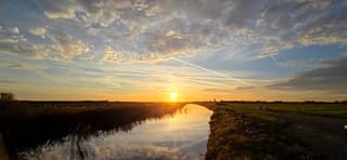 Zonsondergang Tjeukemeer