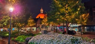 Natte boel maar mooi verlicht Beverwijk 