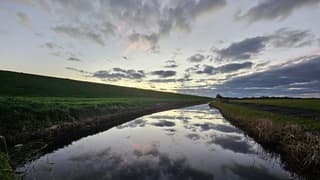 De dag eindigde met opkomende bewolking 