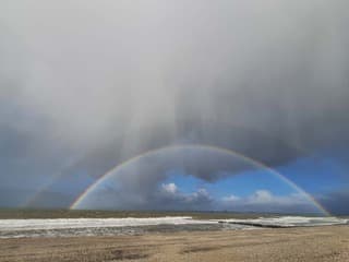 Twee keer geluk boven een ruige zee