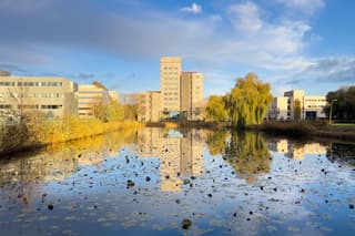 Zon en wolken vanmiddag. 