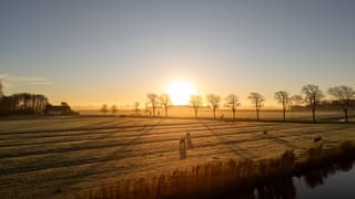 Ochtend zon over de landerijen 08:47 uur