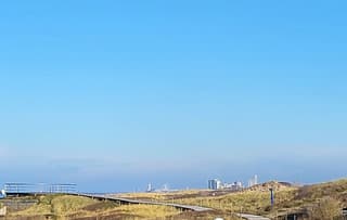 Uitermate helder weer. 