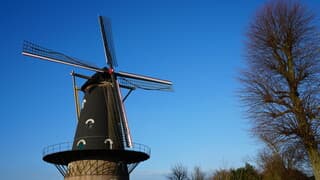 Strak blauwe en zonnige herfstdag