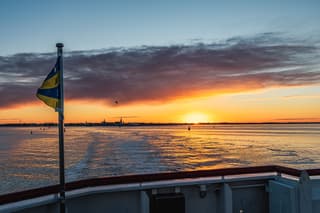 zonsopkomst waddenzee vanaf oerd