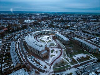 Eilandplein in de Sneeuw ❄️