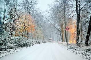 Sneeuwdek op de Posbank (17.45u)