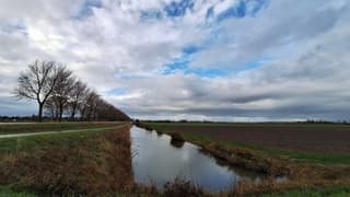 Een glimp van de zon; tussen de buien door