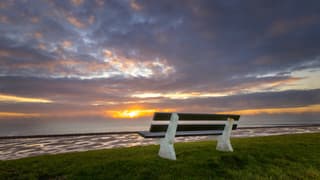 Prachtige zonsondergang