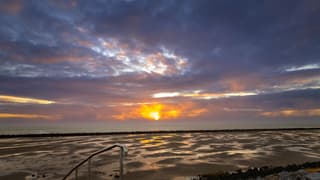 Prachtige zonsondergang