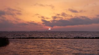 Het was genieten van de zonsondergang 