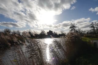Mooi zonnetje bij ochtendwandeling