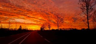 Lucht in vuur en vlam