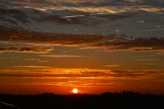 Zonsopkomst met morgenrood