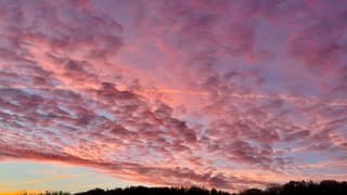 Ochtend rood wolkjes