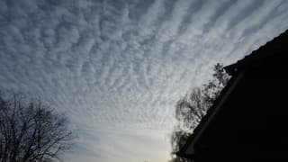 Bijzondere wolken in de ochtend. 