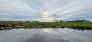 Bewolking en een beetje zon boven de provincie Groningen 