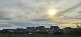 Een flets zonnetje vanmiddag