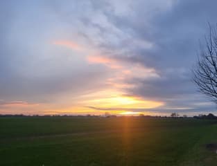 Zonsondergang in Balkbrug 