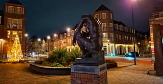 Beverwijk by nicht. Mooi verlicht