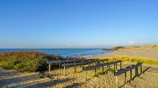 Zon, blauwe lucht, rustig weer