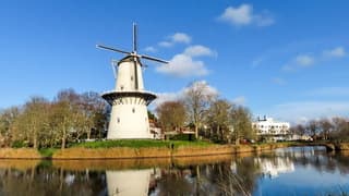 Mooie zonnige winterdag