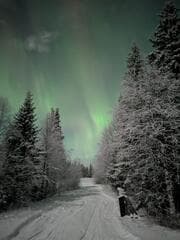 Noorderlicht boven Kiruna