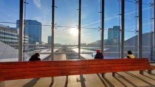 Zalig achter het glas in Utrecht CS