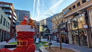 Blauwelucht en vliegtuigstrepen 