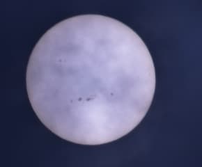 Heel veel zonnevlekken zichtbaar 