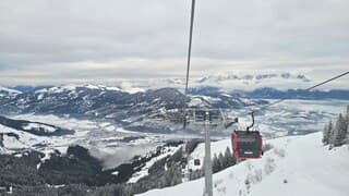 Vanuit kirchberg kijkje in het brixental