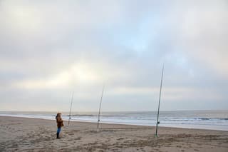 Bewolking breekt aan zee