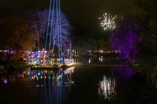 Droog weinig  wind tijdens uittocht sint