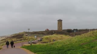 Bewolkt, somber en regenachtig weer.