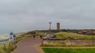 Bewolkt, somber en regenachtig weer.