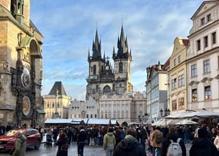 Prachtig weer in Praag