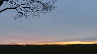 Een heel klein streepje kleur vanochtend