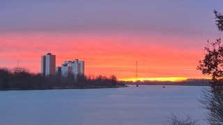 Opkomende zon Hoogvliet 