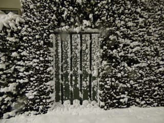 Vandaag 8 jaar geleden. Sneeuw.