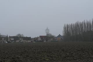 Grijs begin van een warme decemberdag