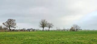 Bewolking boven de provincie Groningen vanmorgen 