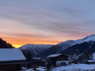 Zonsondergang Davos