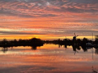 Zonsopkomst langs de Vecht 