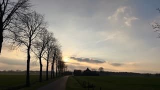 Vroege zonsondergang 