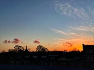 Zonsondergang Rotterdam Overschie