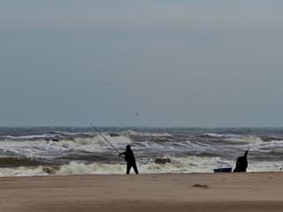 Pittig windje op het strand 