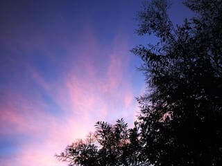 Mooie zonsondergang.